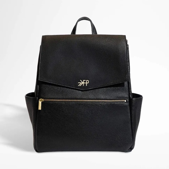 Freshly Picked Black Diaper Bag in Black Gold. - Picture 1 of 12